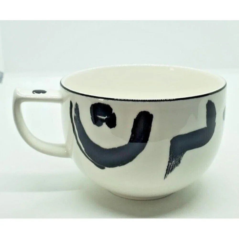 Reggae Flat Cups and Saucers by Mikasa 90's Decor